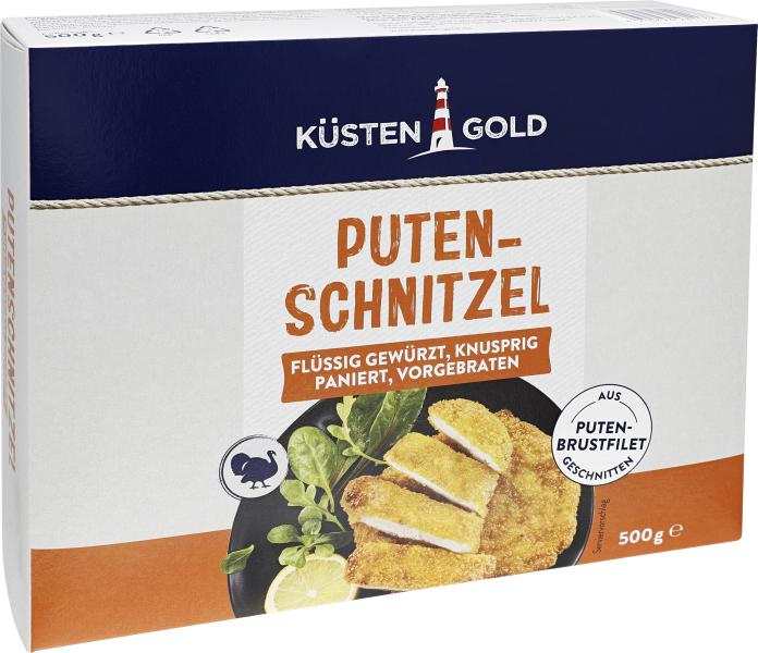 Küstengold Putenschnitzel paniert