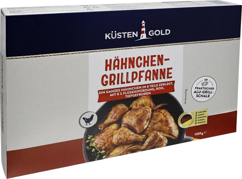 Küstengold Hähnchen-Grillpfanne