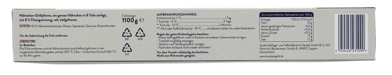 Küstengold Hähnchen-Grillpfanne