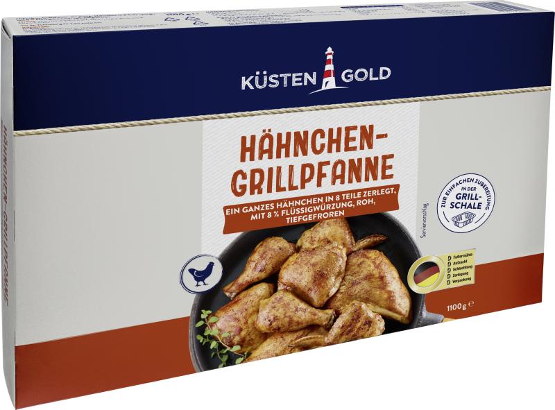 Küstengold Hähnchen-Grillpfanne