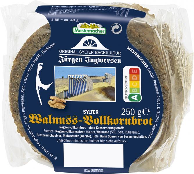 Mestemacher Sylter Walnuss-Vollkornbrot