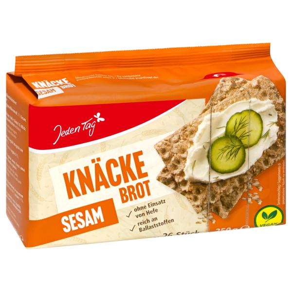 Jeden Tag Vollkorn-Knäckebrot Sesam
