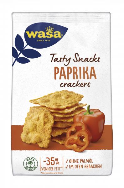 Wasa Tasty Snacks Paprika Crackers