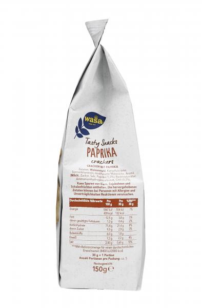 Wasa Tasty Snacks Paprika Crackers