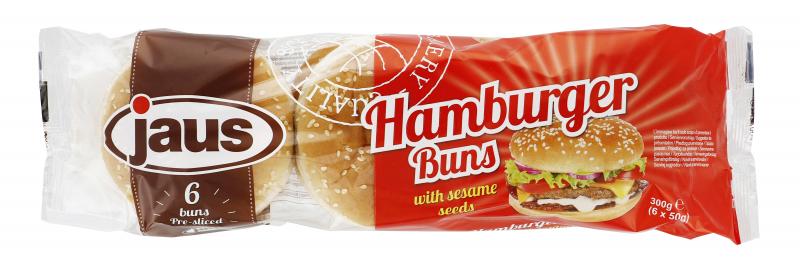 Jaus Bakery Hamburger Buns Sesam