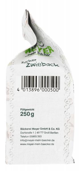 Meyer ...mein Bäcker Zucker Zwieback
