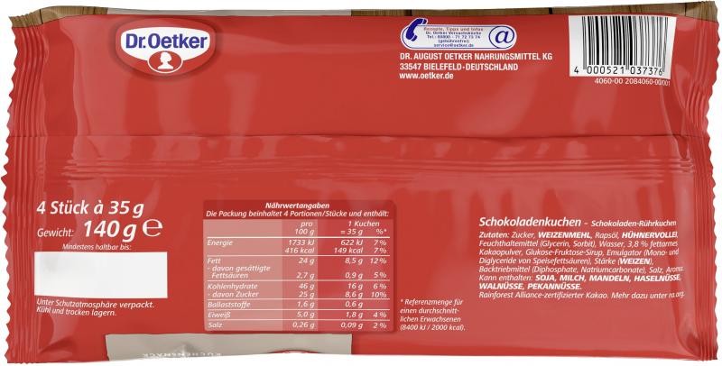 Dr. Oetker Kuchensnack Schoko