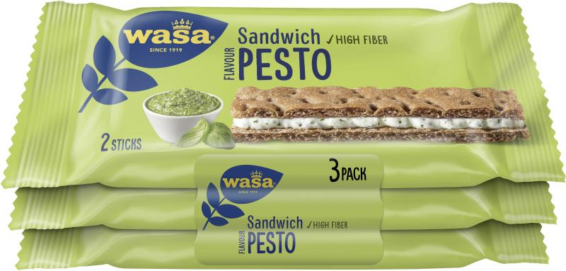 Wasa Knäckebrot Sandwich Pesto