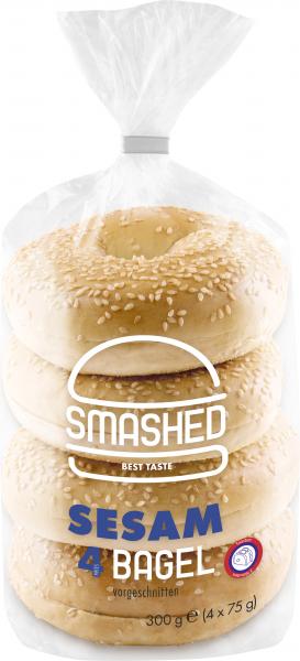 Smashed Bagels Sesam 4er