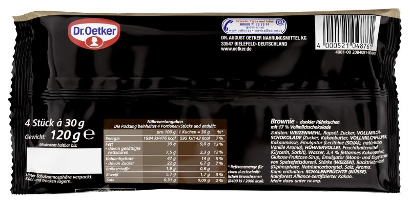 Dr. Oetker Kleine Kuchen 4x Brownie