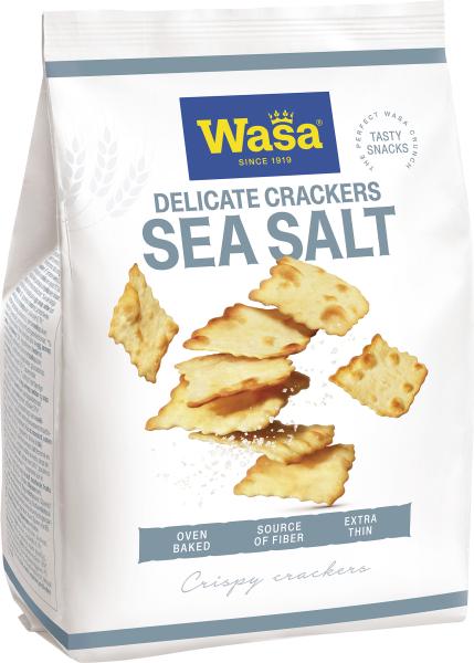Wasa Tasty Snacks Delicate Crackers Sea Salt