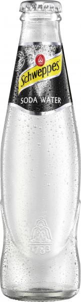 Schweppes Soda Water GLAS (Mehrweg)