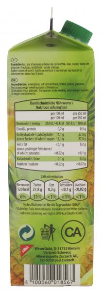 Wesergold Ananas-Nektar