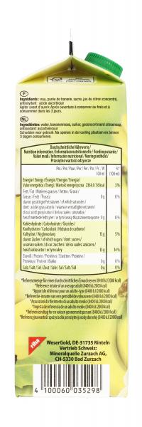 Wesergold Bananen-Nektar