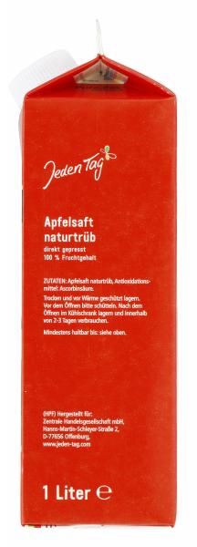 Jeden Tag Apfelsaft naturtrüb