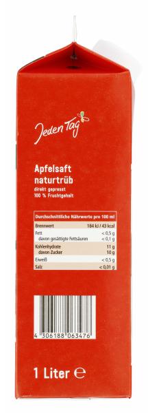 Jeden Tag Apfelsaft naturtrüb