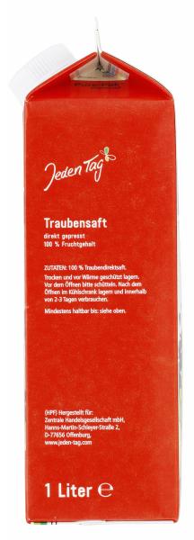 Jeden Tag Traubensaft