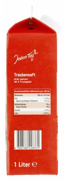 Jeden Tag Traubensaft
