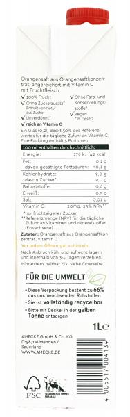 Amecke Citrus Orange mit Fruchtfleisch