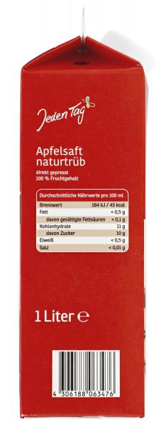 Jeden Tag Apfelsaft naturtrüb