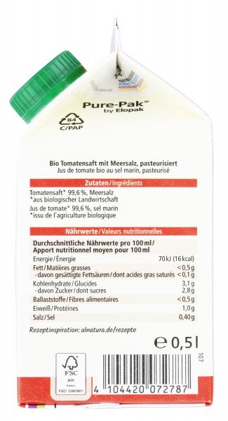 Alnatura Tomate Direktsaft