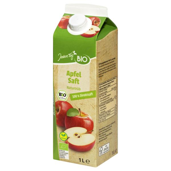 Jeden Tag Bio Apfelsaft Naturtrüb 100% Direktsaft
