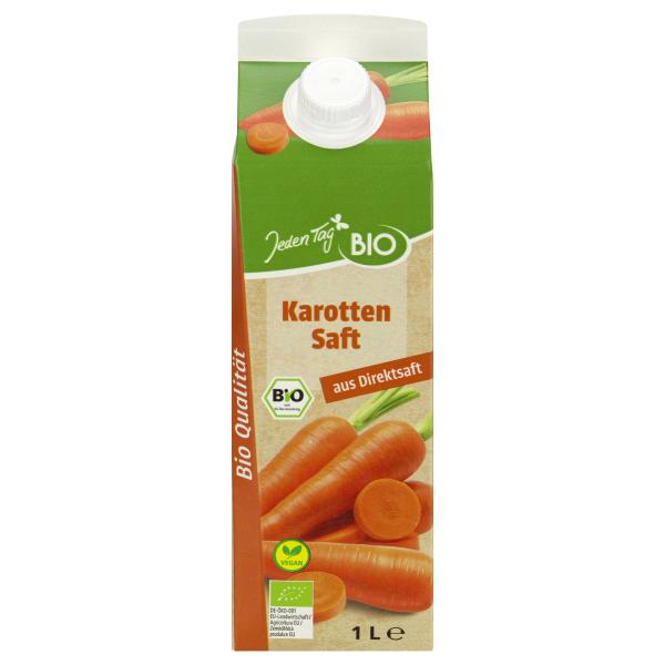 Jeden Tag Bio Karottensaft aus Direktsaft