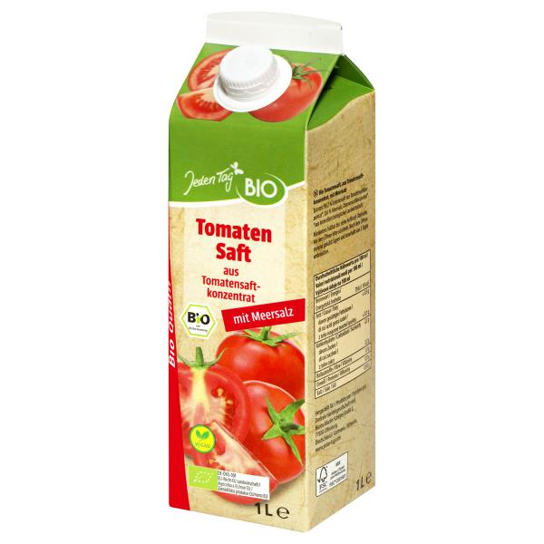 Jeden Tag Bio Tomatensaft mit Meersalz
