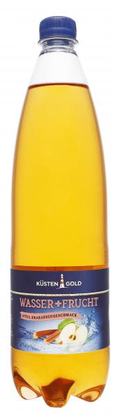 Küstengold Wasser + Frucht Apfel-Rhabarber Geschmack  (Einweg)