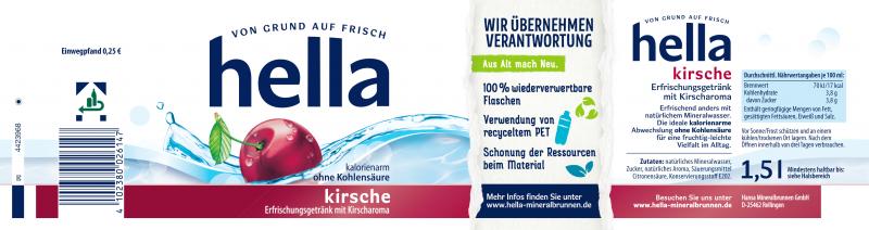 Hella Erfrischungsgetränk Kirsche (Einweg)