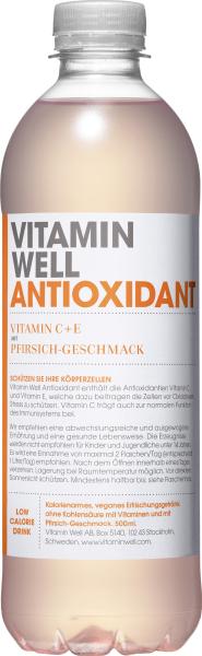 Vitamin Well Antioxidant mit Pfirsich-Geschmack (Einweg)
