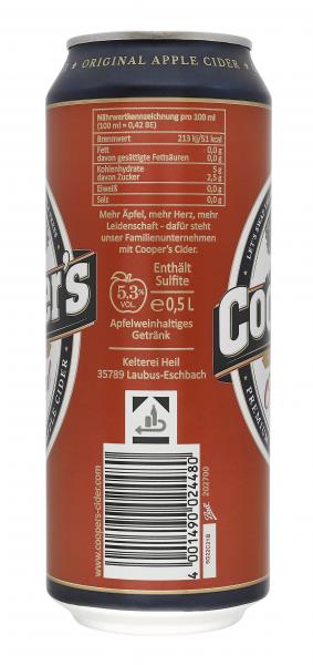 Cooper's Cider Original (Einweg)
