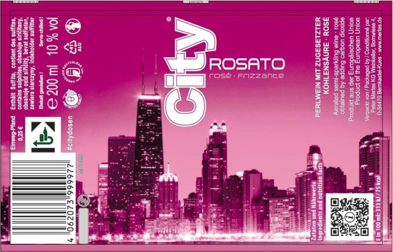 City Rosato rosé Frizzante (Einweg)