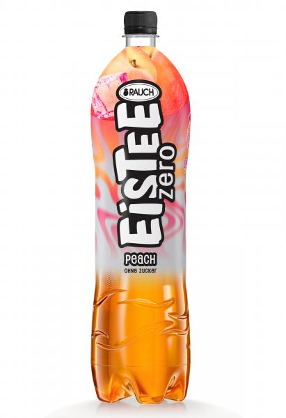 Rauch Eistee Zero Peach ohne Zucker (Einweg)