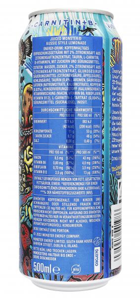 Monster Energy Juiced Aussie Lemonade Style (Einweg)