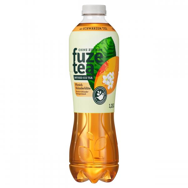 Fuze Tea Schwarzer Tee Pfirsich Holunderblüte (Einweg)