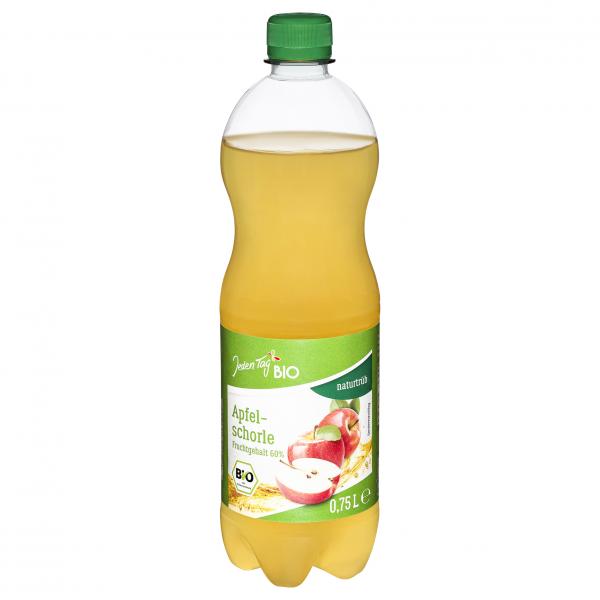 Jeden Tag Bio Apfelschorle trüb (Einweg)