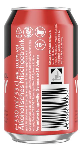 5,0 Original Whisky Cola (Einweg)