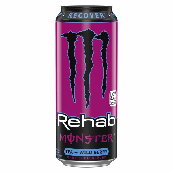 Monster Energy Rehab Tea + Wild Berry (Einweg)