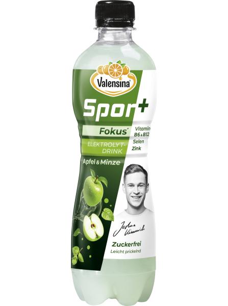 Valensina Spor+ Fokus Apfel-Minze PET (Einweg)