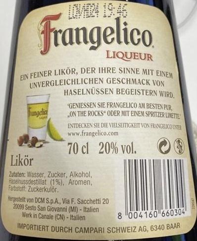 Frangelico Haselnuss Liqueur