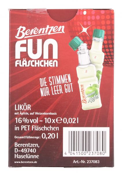 Berentzen Fun Fläschchen Saurer Apfel 