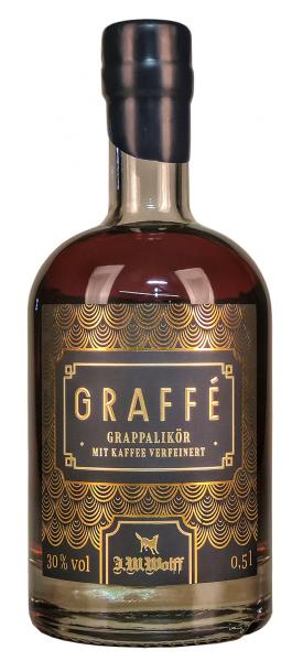 I.W. Wolff Graffe Grappalikör mit Kaffee verfeinert 
