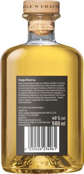 Tafelzeit Grappa Riserva