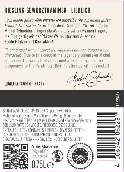 Michel Schneider Riesling-Gewürztraminer Weißwein lieblich