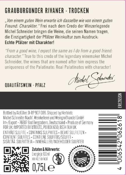 Michel Schneider Grauburgunder Rivaner Weißwein trocken