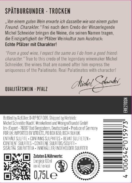 Michel Schneider Spätburgunder Rotwein trocken
