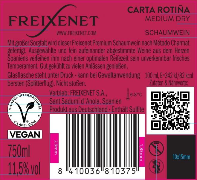 Freixenet Carta Rotina Medium Dry