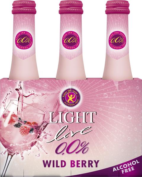 LIGHT Live 0,0% Wild Berry Sparkling alkoholfrei