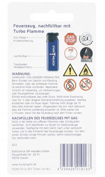 Küstengold Sturm-Feuerzeug